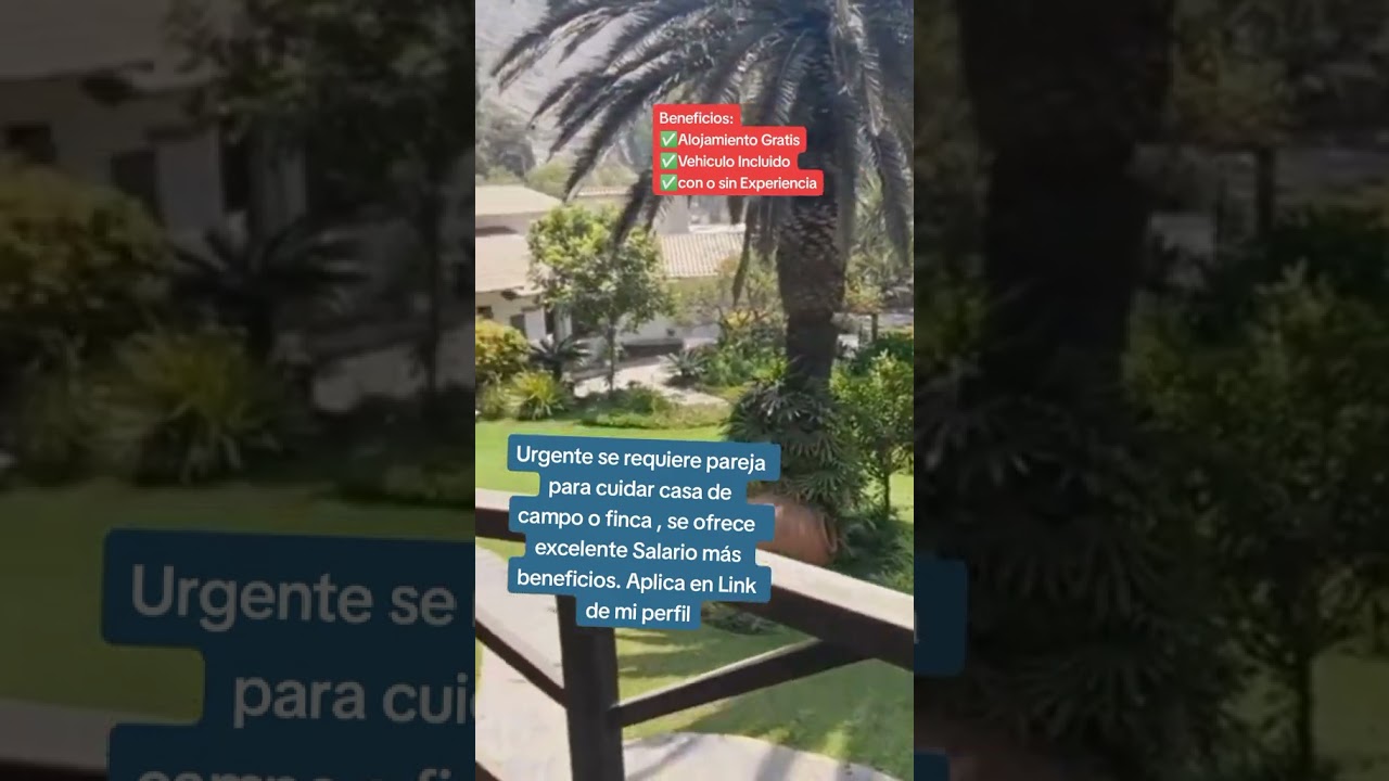 se necesita persona para cuidar casa