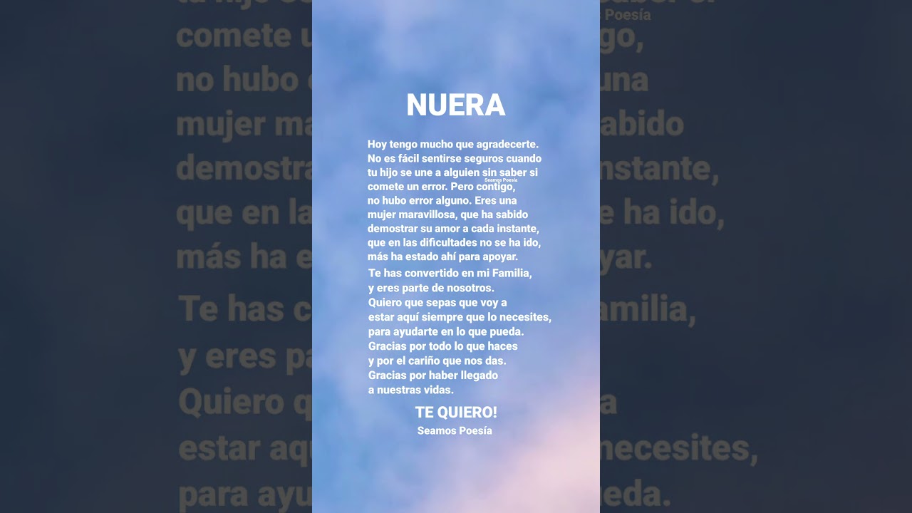 frases de agradecimiento a mi nuera