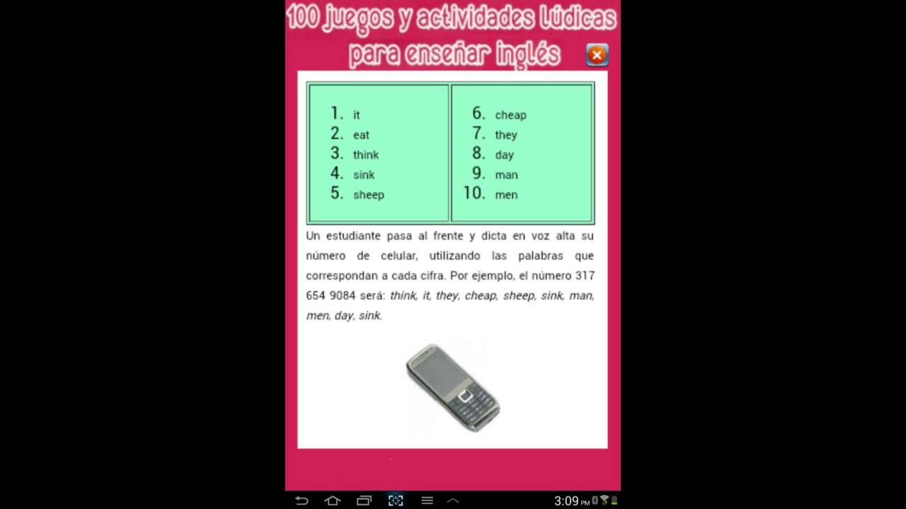 juegos y actividades ludicas para enseñar ingles pdf