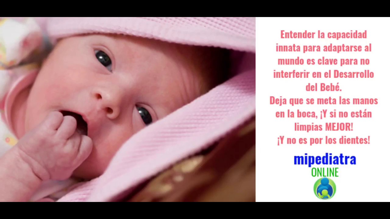 bebe 2 meses manos en la boca