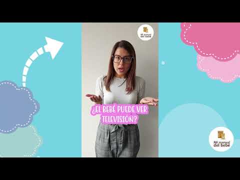 bebe de 3 meses ve television