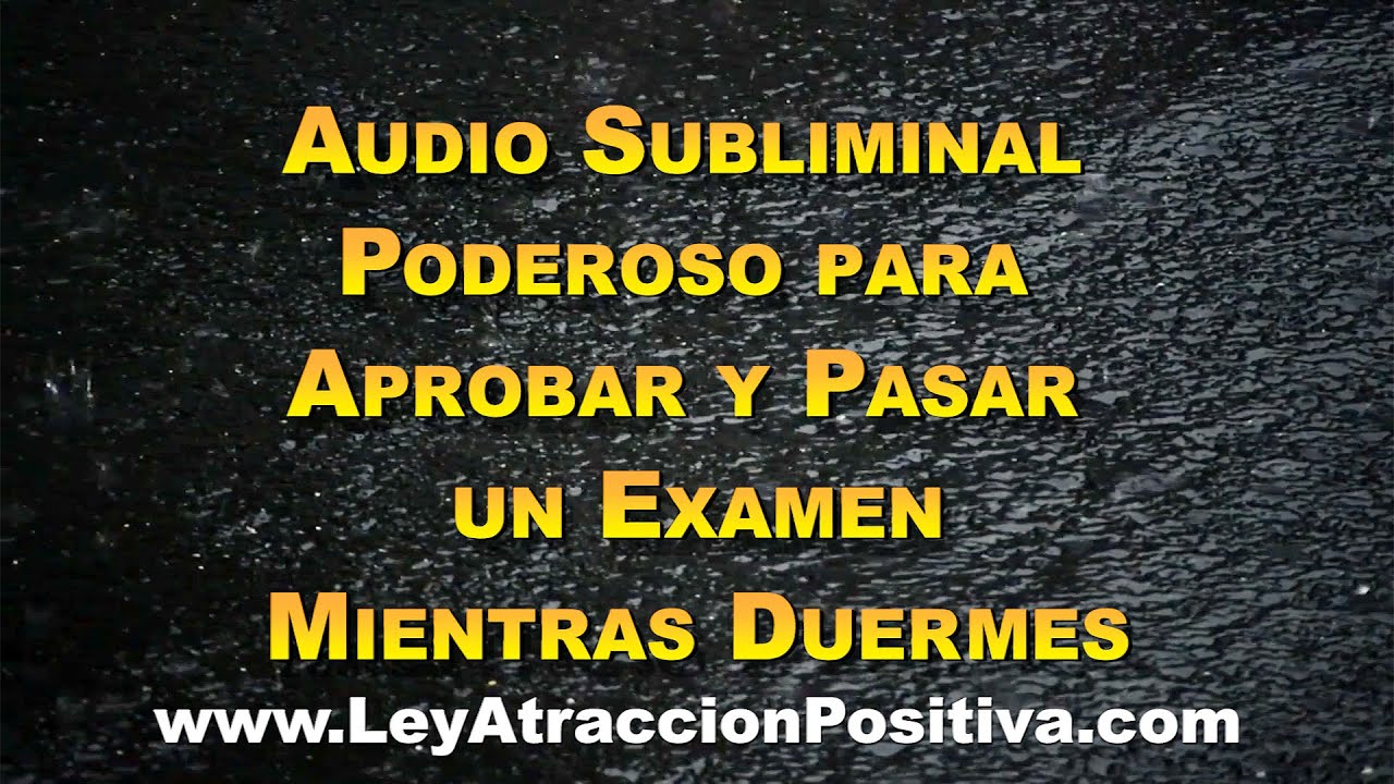 como hacer para pasar un examen