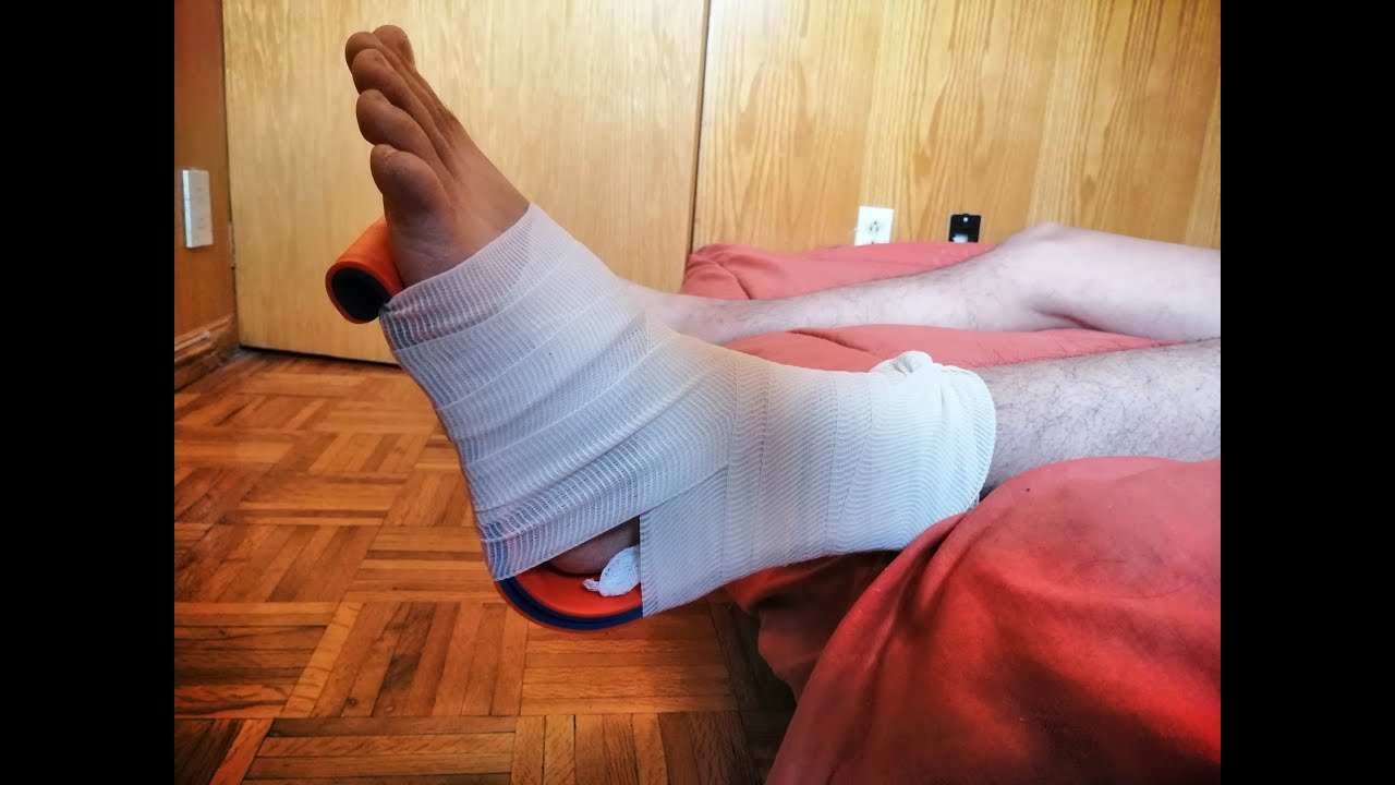 como hacer una ferula casera para tobillo