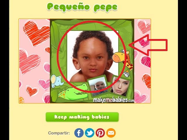 como sera mi bebe con fotos de los padres juego