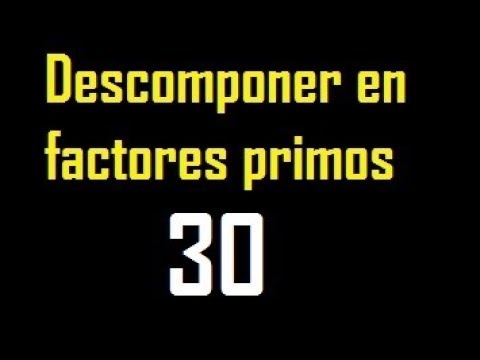 cuales son los factores de 30