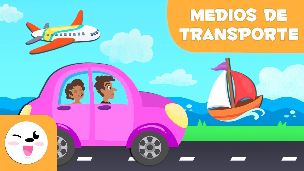 mapa conceptual de los medios de transporte para niños