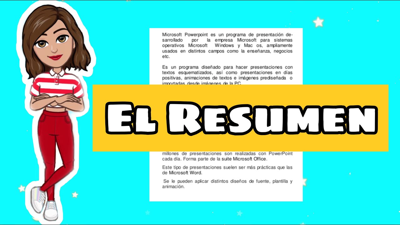 cual es la funcion de un resumen