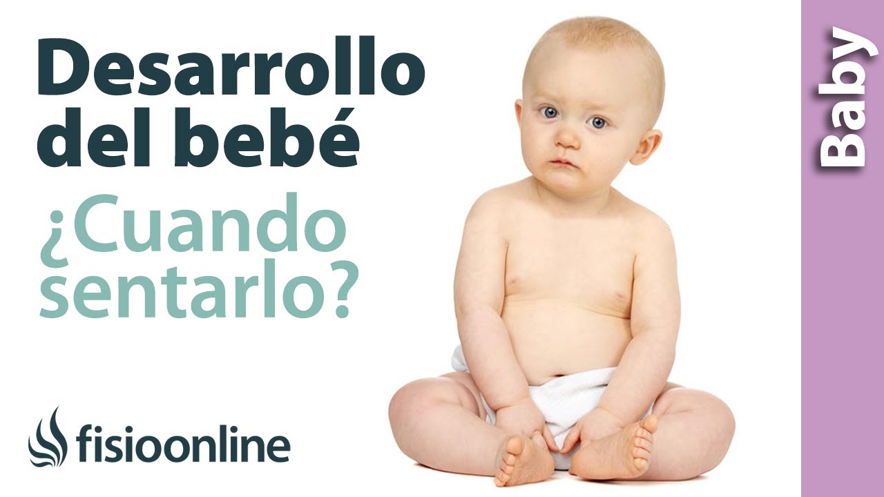 mi bebe se sienta y se va para adelante